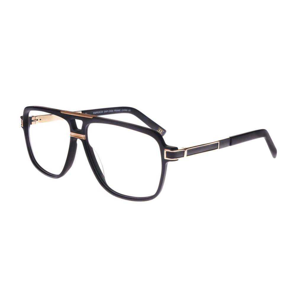 NEW EMPEROR EYEWEAR EMP-2304 Matte Black & Gold Eyeglasses 58/12/150